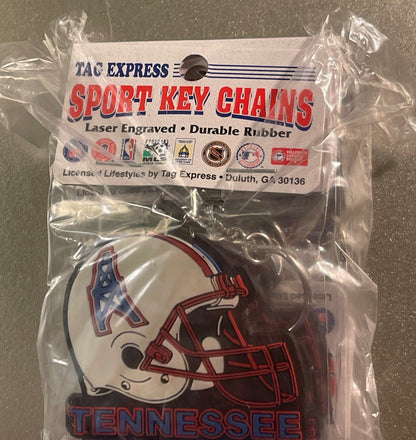 Vintage 1997 Tennessee Oilers NFL Helmet Keychain NOS Tag Express 🏈
