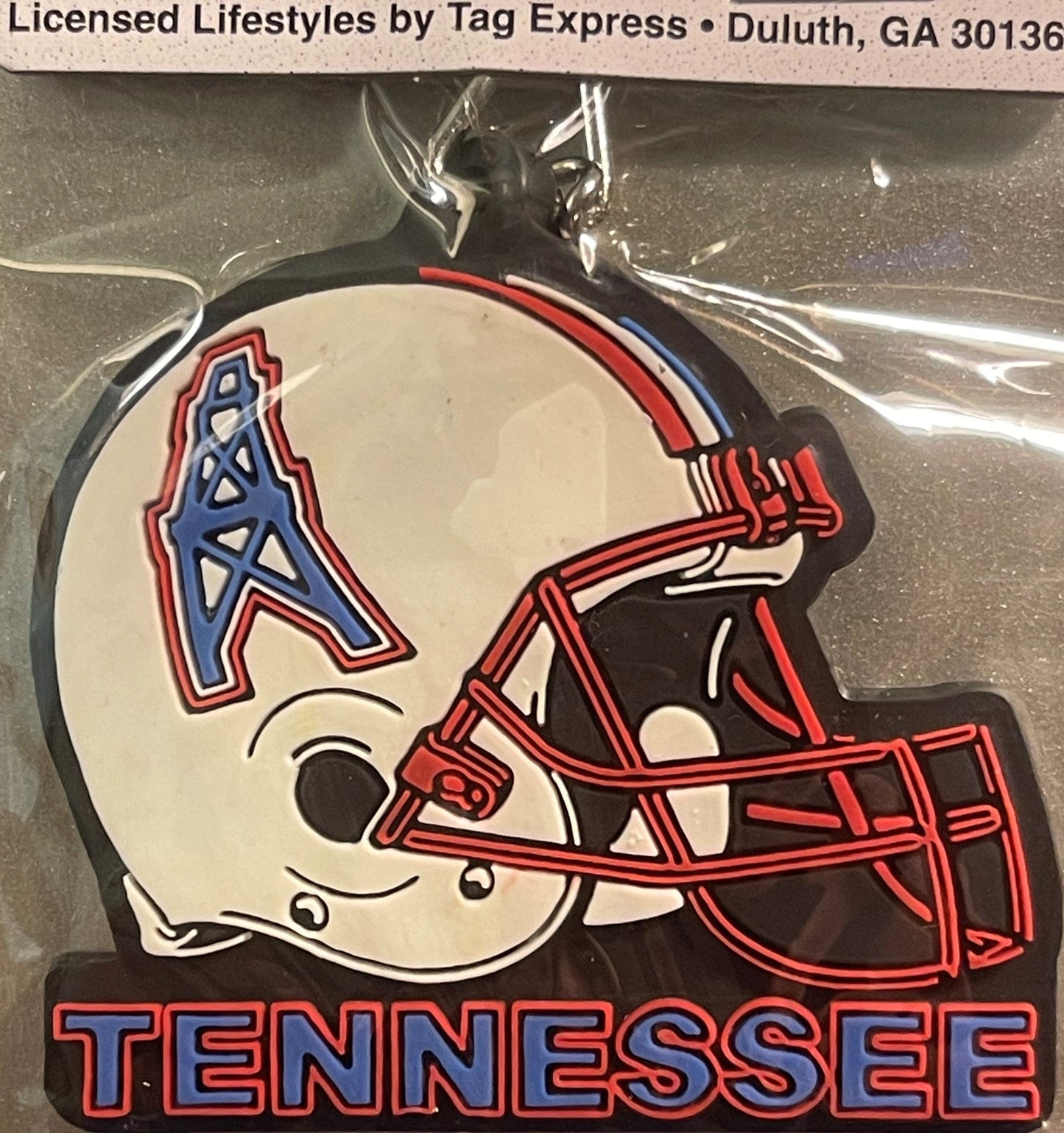 Vintage 1997 Tennessee Oilers NFL Helmet Keychain NOS Tag Express 🏈