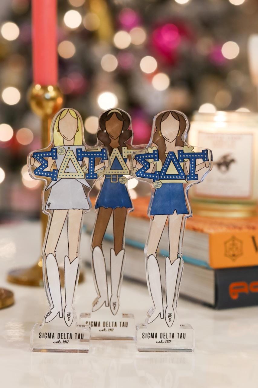 Sigma Delta Tau Acrylic Block Shelfie