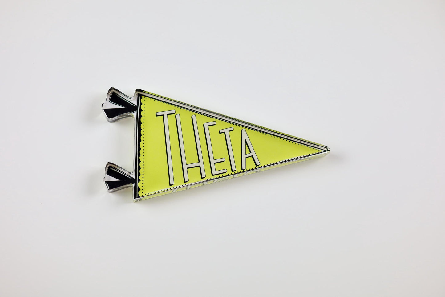 Kappa Alpha Theta Acrylic Pennant Flag Shelfie