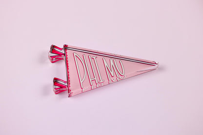 Phi Mu Acrylic Pennant Flag Shelfie