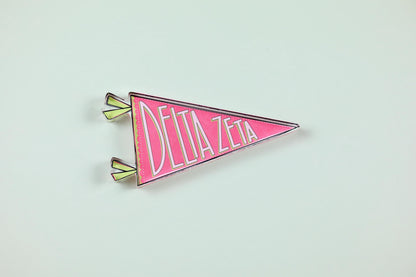 Delta Zeta Acrylic Pennant Flag Shelfie