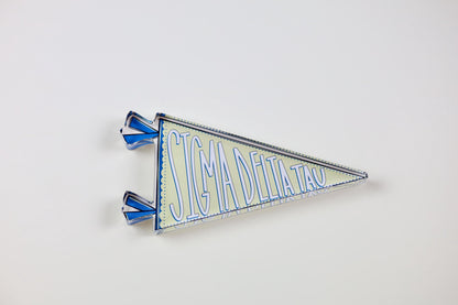 Sigma Delta Tau Acrylic Pennant Flag Shelfie