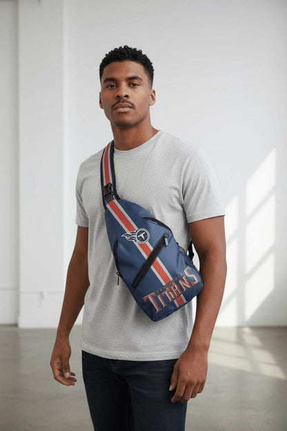 Tennessee Titans Blue Sling Bag | Adjustable Football Crossbody Bag