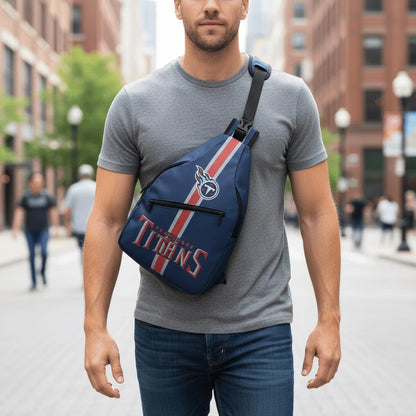 Tennessee Titans Blue Sling Bag | Adjustable Football Crossbody Bag