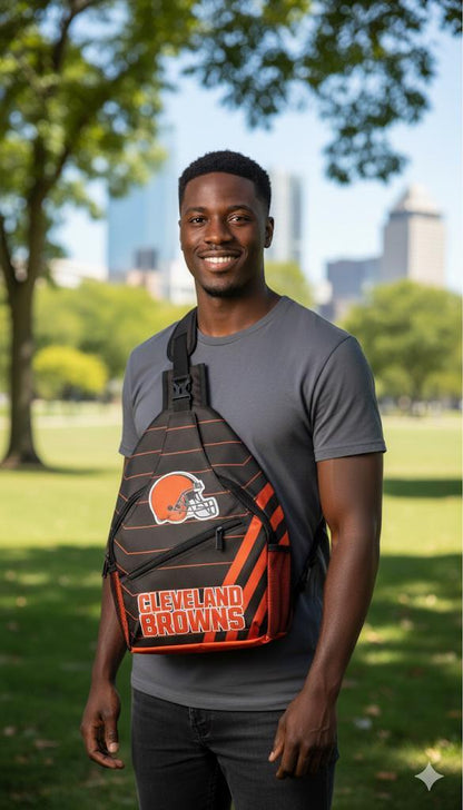 Cleveland Browns Sling Bag | Adjustable Football Crossbody Bag