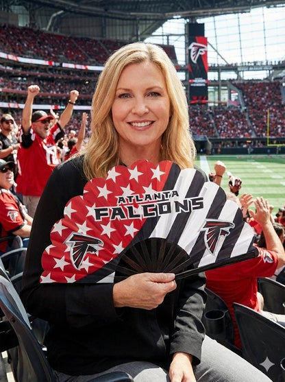 Atlanta Falcons Stars and Stripes Clack Fan | Game Day Folding Fan