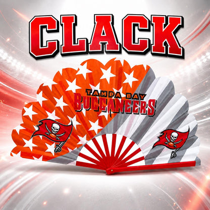 Tampa Bay Buccaneers Pirate Clack Fan | NFL Game Day Hand Fan