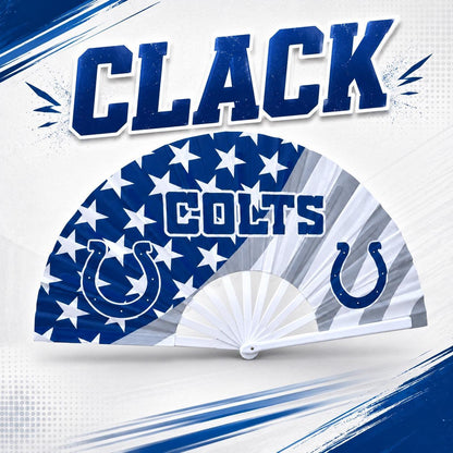 Indianapolis Colts Clack Fan | NFL Game Day Folding Hand Fan