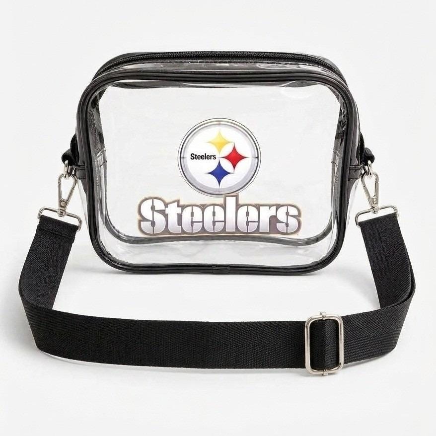 Pittsburgh Steelers Clear Bag with Black Trim | Game Day Crossbody