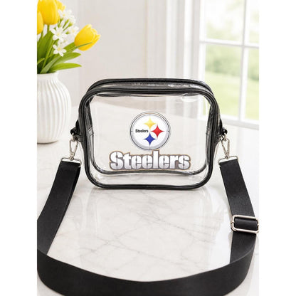 Pittsburgh Steelers Clear Bag with Black Trim | Game Day Crossbody
