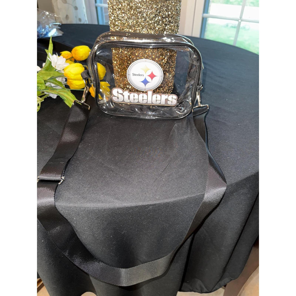 Pittsburgh Steelers Clear Bag with Black Trim | Game Day Crossbody
