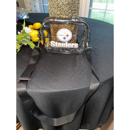 Pittsburgh Steelers Clear Bag with Black Trim | Game Day Crossbody