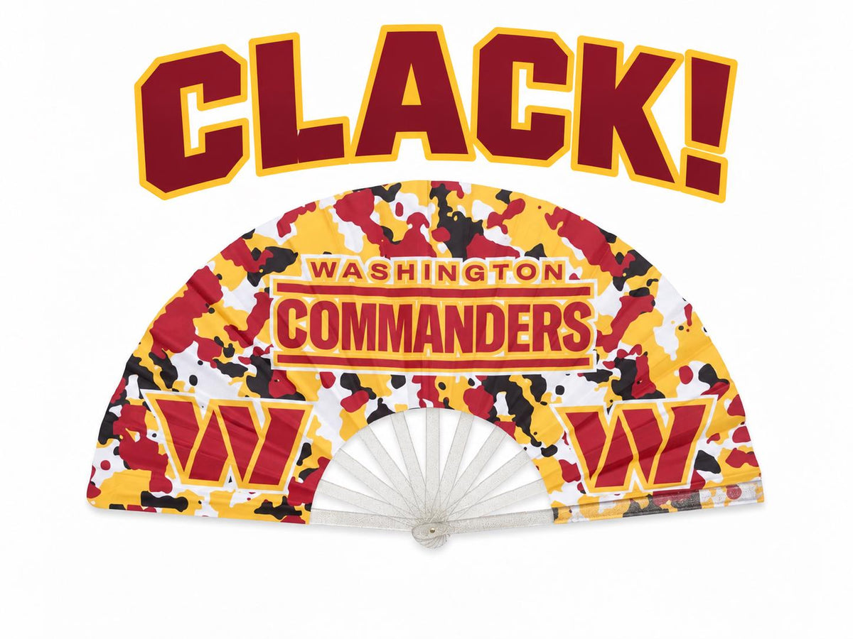 Washington Commanders Clack Fan | NFL Game Day Folding Hand Fan