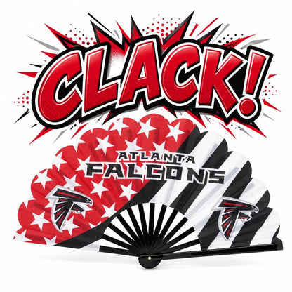 Atlanta Falcons Stars and Stripes Clack Fan | Game Day Folding Fan