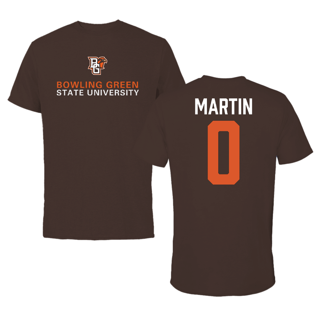 Bowling Green State University Softball Brown Tee - #0 Addie Martin