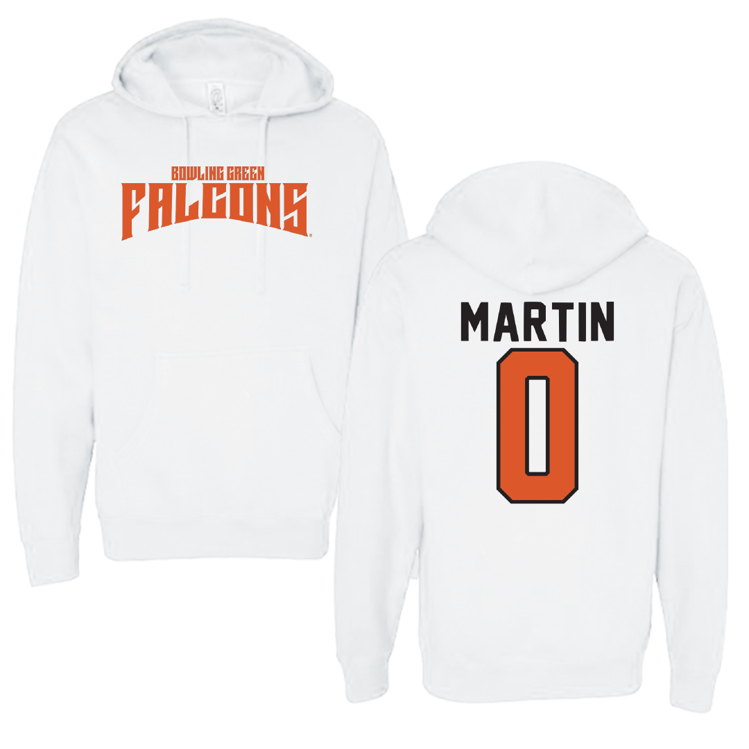 Bowling Green State University Softball White Classic Hoodie - #0 Addie Martin