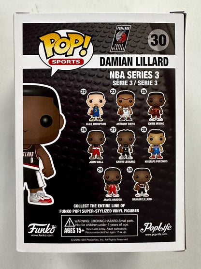 Funko Pop! Sports Damian Lillard #30 NBA Portland Trail Blazers Poplife Vaulted 2016