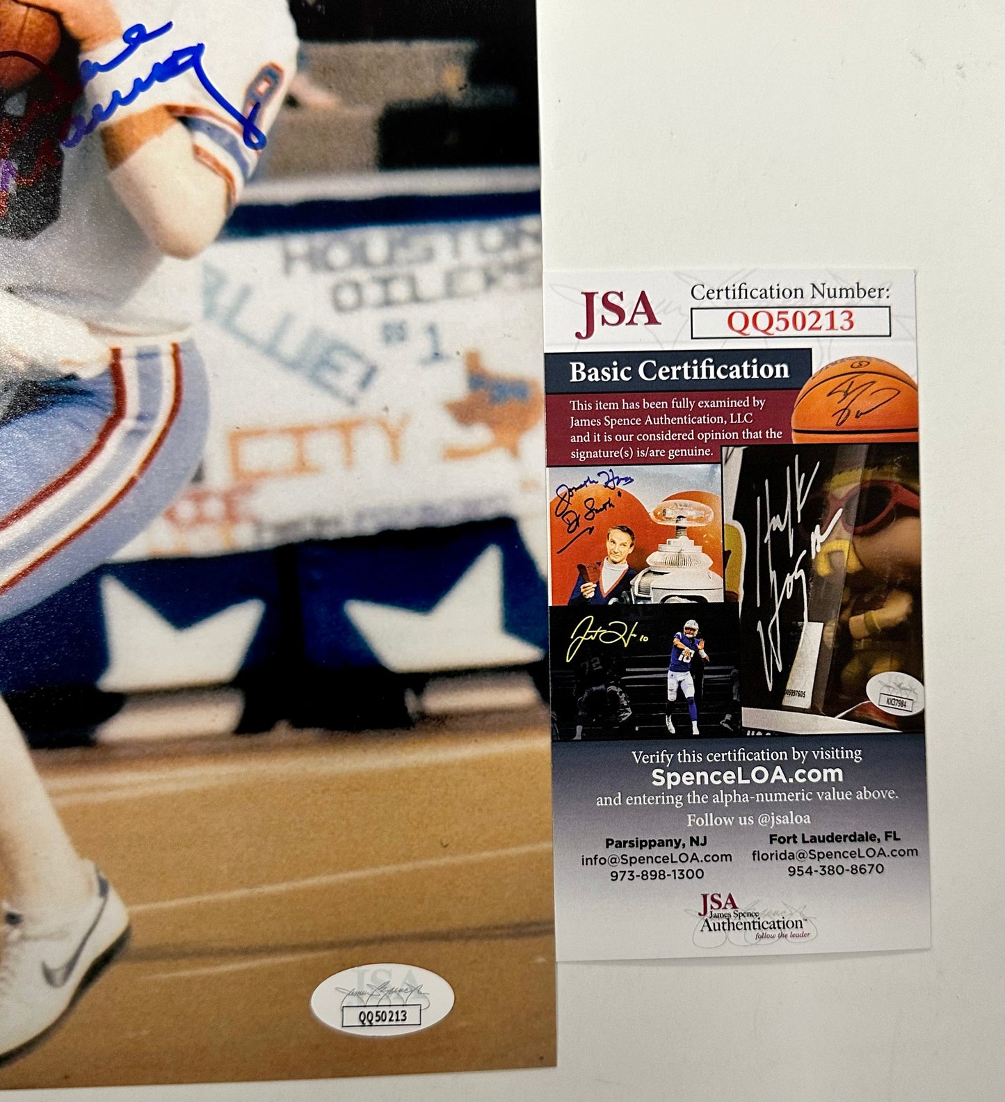 Archie Manning Signed Houston Oilers 8X10 Photo With JSA COA New Orleans Saints