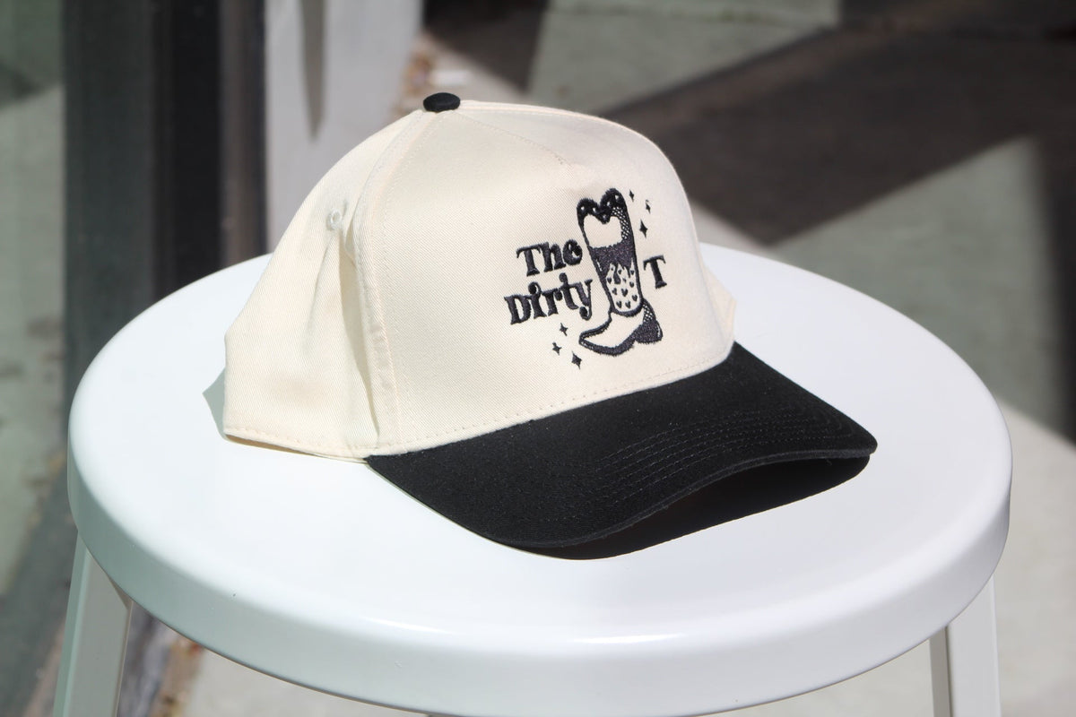 dirty t embroidered paneled hat