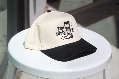 dirty t embroidered paneled hat