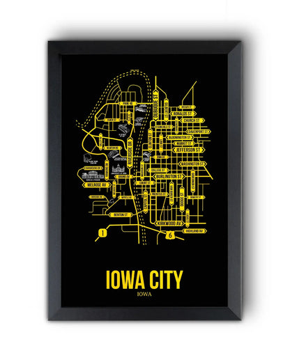 Iowa City, Iowa street map