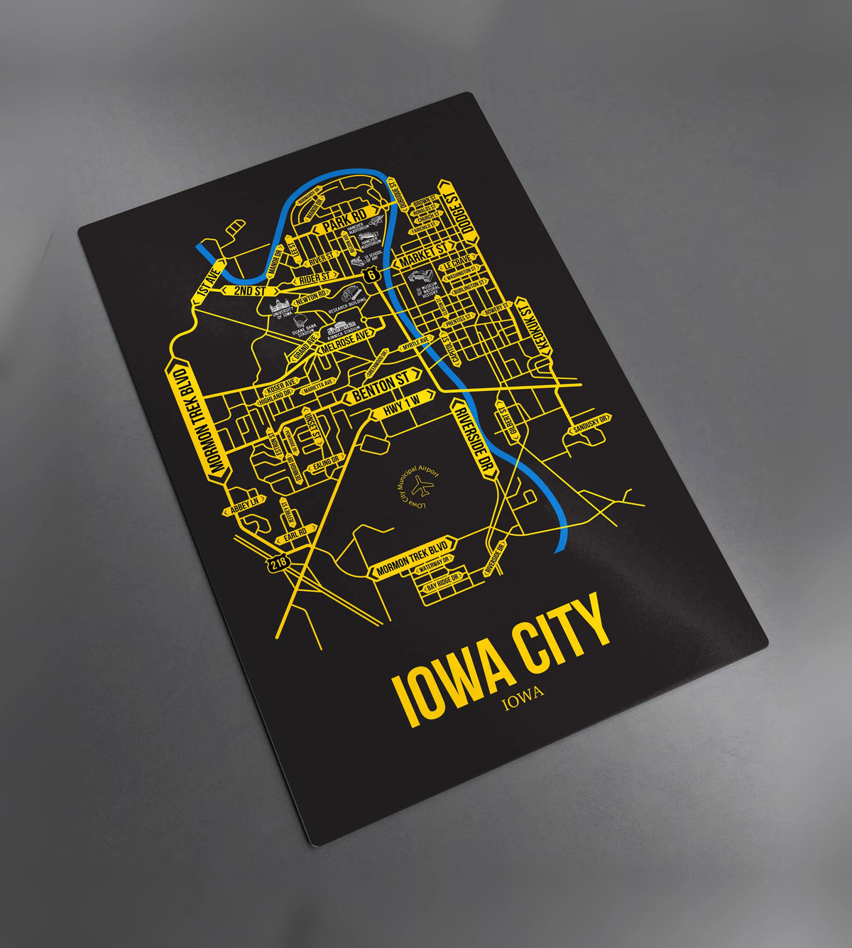 Iowa City, Iowa street map