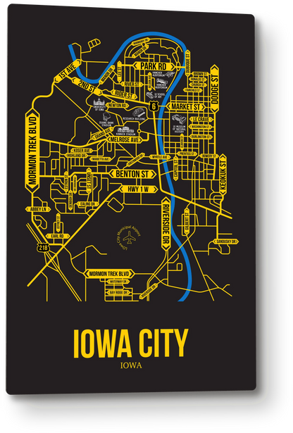 Iowa City, Iowa street map
