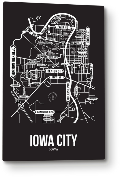 Iowa City, Iowa street map