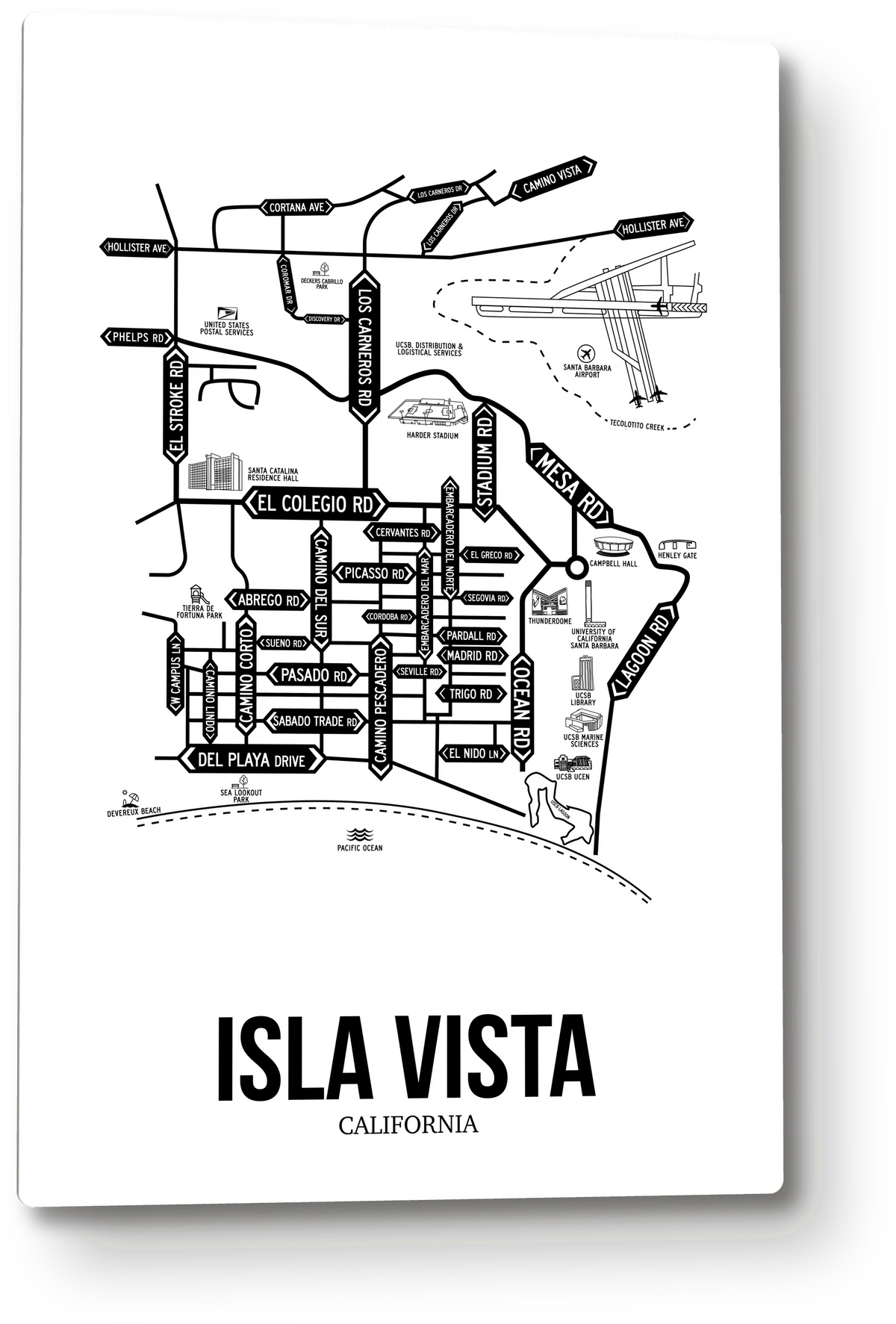 Isla Vista, California street map