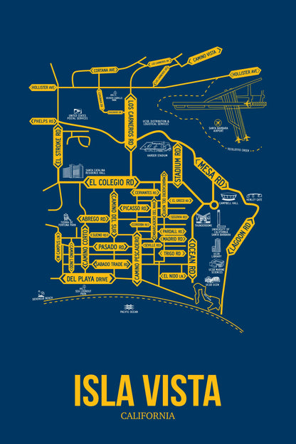 Isla Vista, California street map