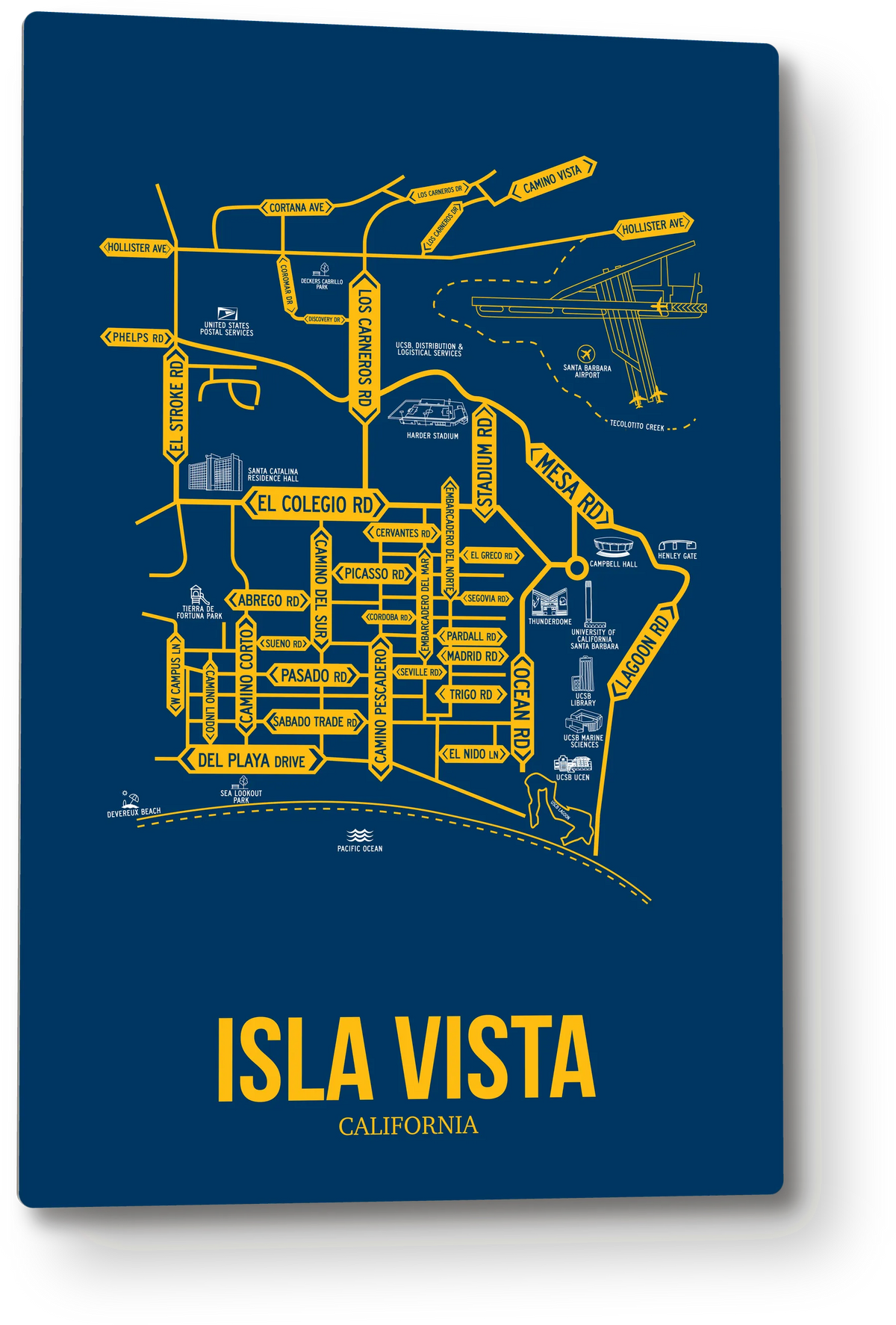 Isla Vista, California street map