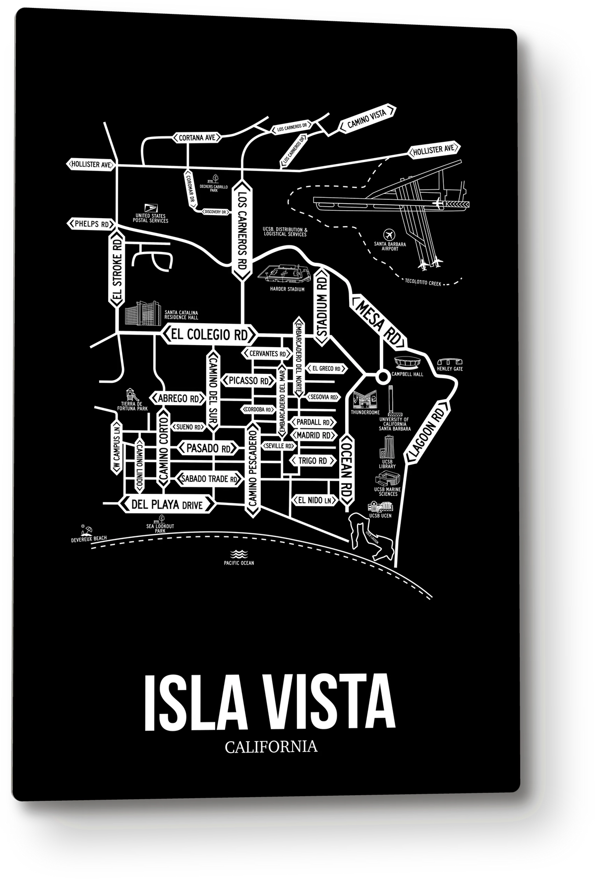 Isla Vista, California street map