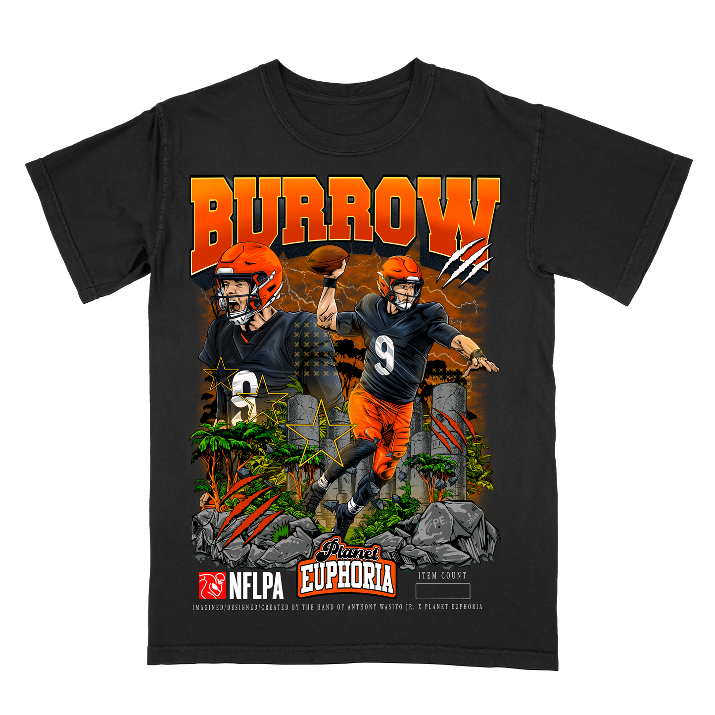 Joe Burrow V2 Limited Edition NFL Player Graphic T-Shirt