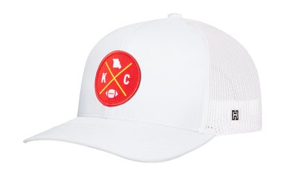 Kansas City Football Trucker Hat  |  KC X Snapback
