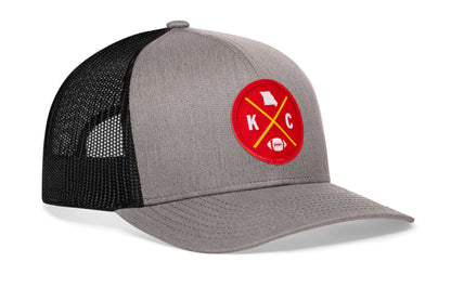 Kansas City Football Trucker Hat  |  KC X Snapback