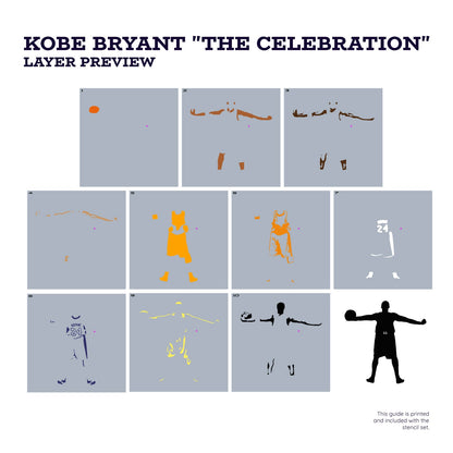 Kobe Bryant "The Celebration" Layered Stencil Set