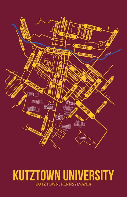 Kutztown, Pennsylvania street map