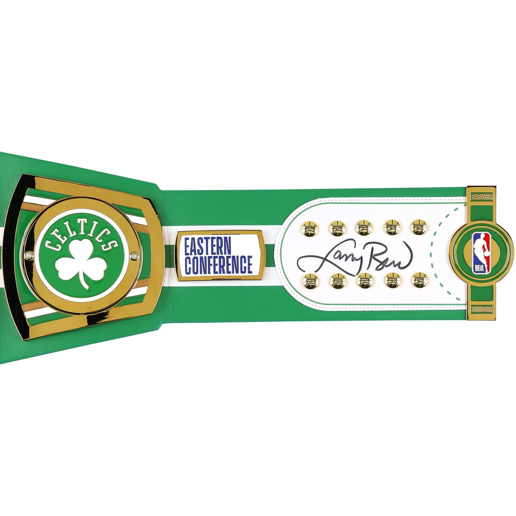 Larry Bird Boston Celtics Autographed Fanatics Authentic WWE Legacy Title Belt