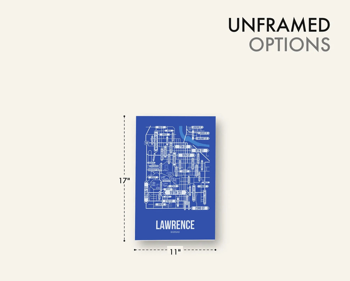 Lawrence, Kansas street map