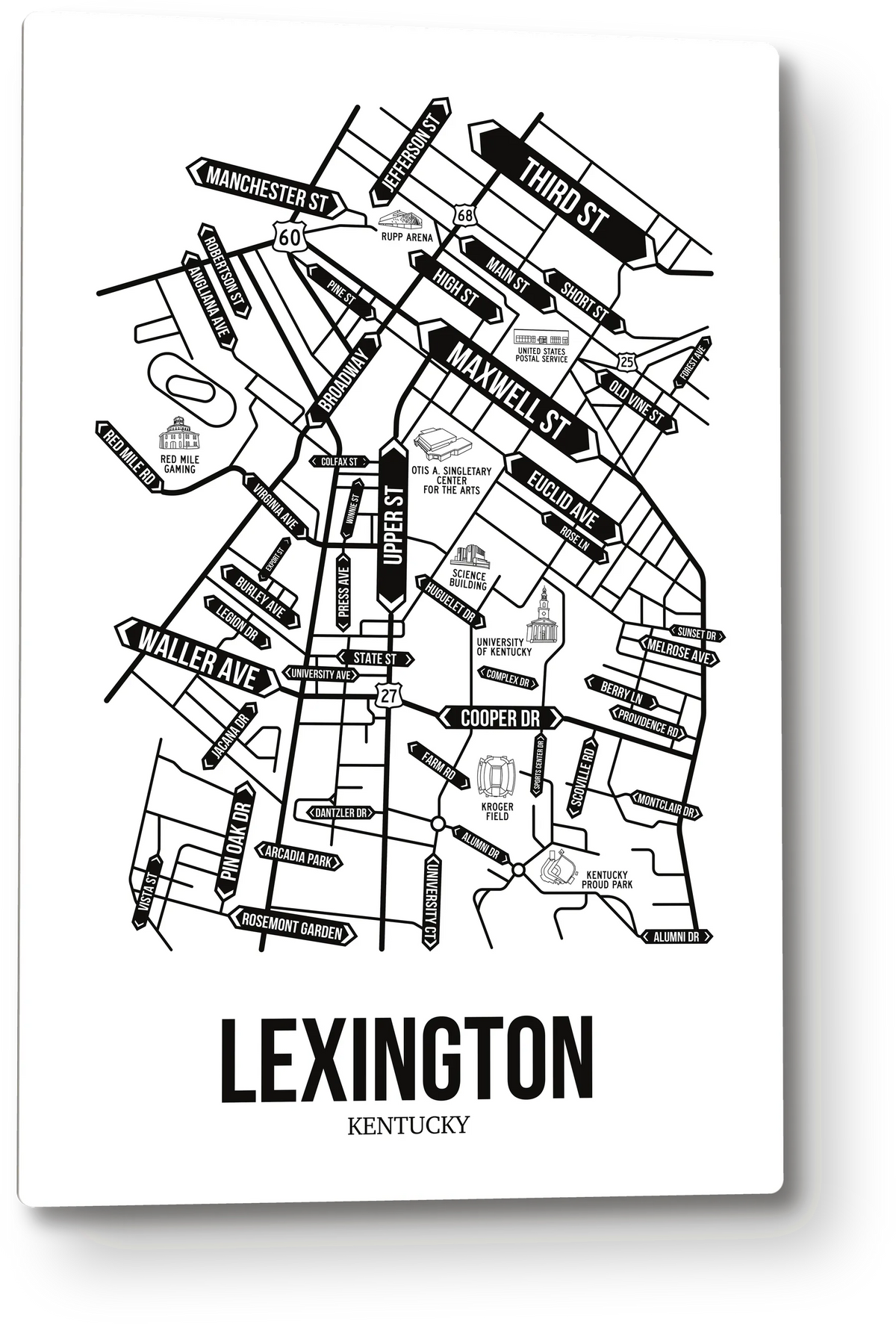 Lexington, Kentucky street map
