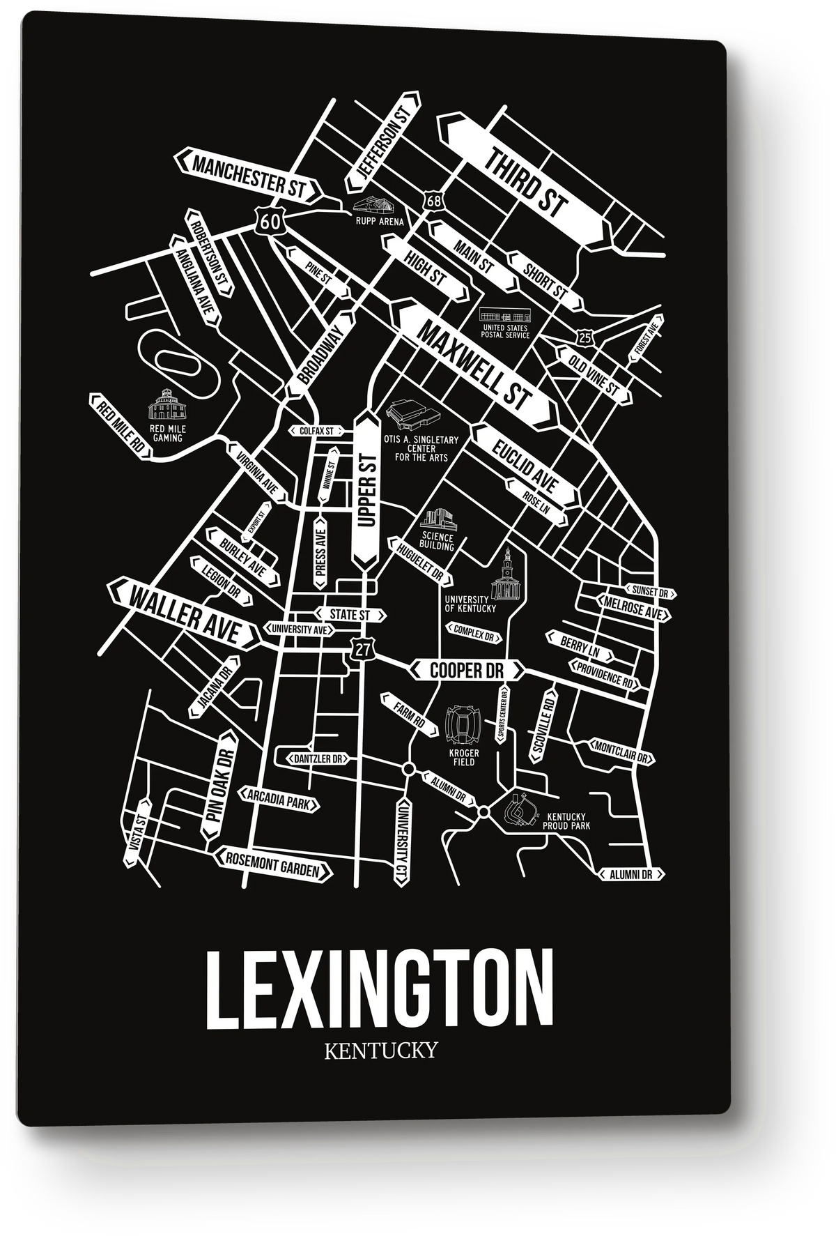 Lexington, Kentucky street map