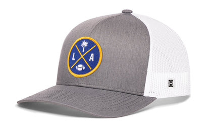 Los Angeles Football Trucker Hat  |  Dark Blue LA X Snapback
