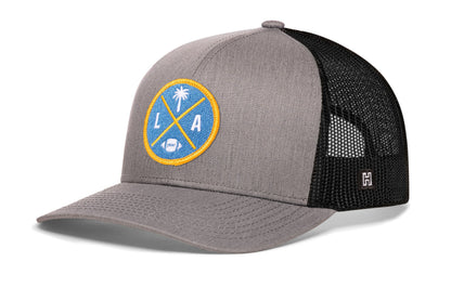 Los Angeles Football Trucker Hat  |  Light Blue LA X Snapback