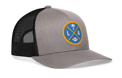 Los Angeles Football Trucker Hat  |  Light Blue LA X Snapback