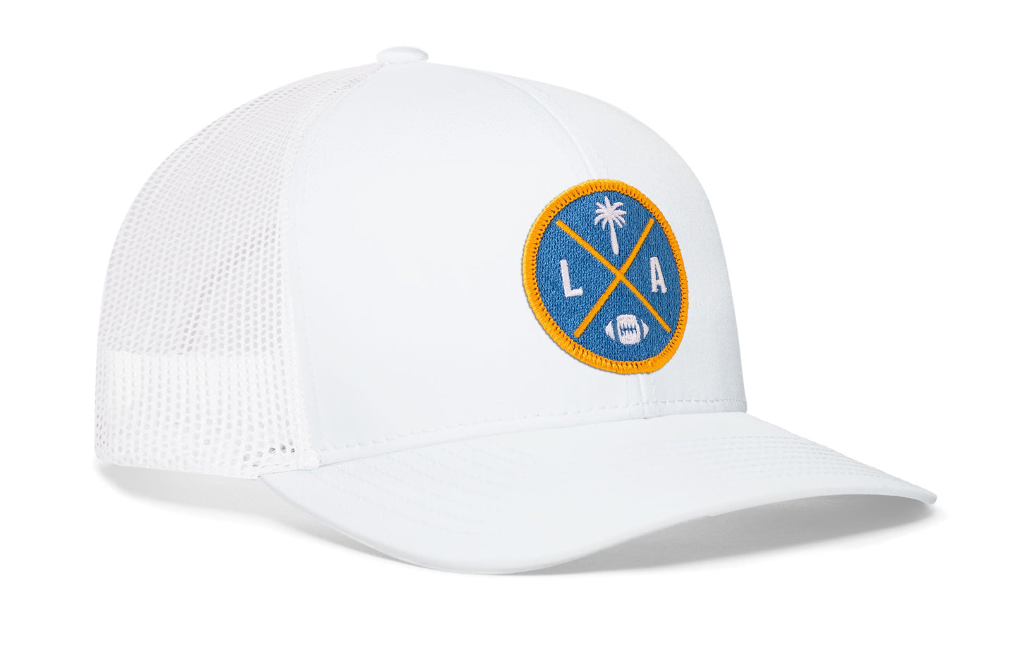Los Angeles Football Trucker Hat  |  Light Blue LA X Snapback