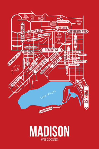 Madison, Wisconsin street map