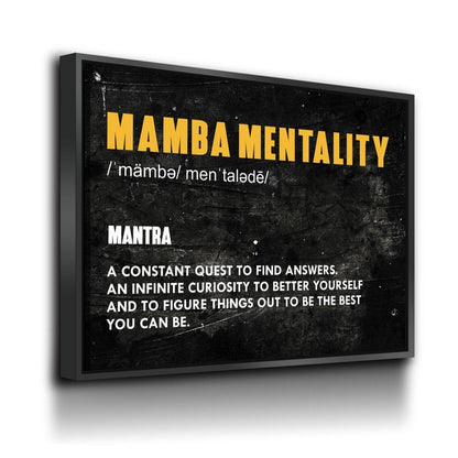 Mamba Mentality Canvas Wall Art