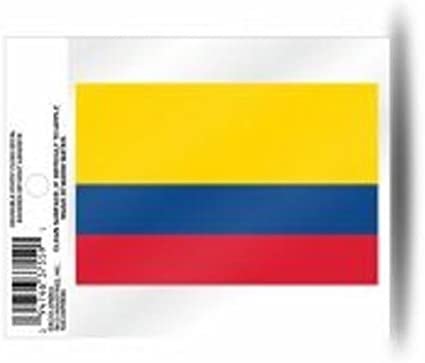 Columbia National Soccer Team World Cup 3 Inch Static Cling, Full Clear Adhesive Backing, Easy Peel and Stick Application, Removable and Reusable, Made in the USA