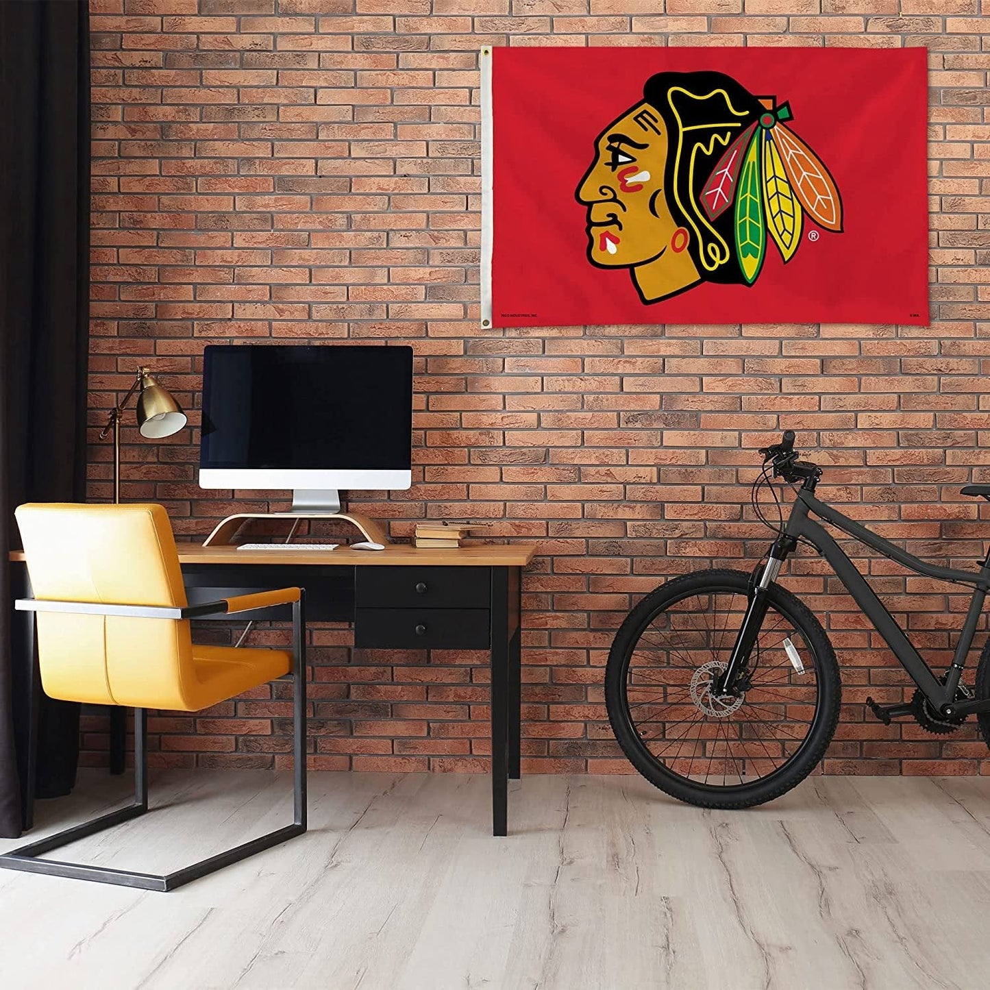 Chicago Blackhawks 3x5 Feet Premium Flag Banner with Metal Grommets Outdoor